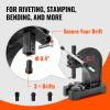 imageVEVOR Arbor Press 3 Ton Manual Arbor Press 122 Maximum Height Cast Iron Heavyduty Manual Desktop Arbor Press Precision Hand Press for Stamping Bending Stretching Forming05T