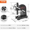 imageVEVOR Arbor Press 3 Ton Manual Arbor Press 122 Maximum Height Cast Iron Heavyduty Manual Desktop Arbor Press Precision Hand Press for Stamping Bending Stretching Forming1T