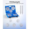 imageVEVOR Bearing Press Kit 43 Pcs Bearing Race and Seal Driver Set with 39 Bushings amp Handle Shafts Bushing Driver Tool Set Heavy Duty Aluminum Alloy Removal Installation Tool Kit with Storage Casetruck hub seal install kit