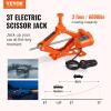 imageVEVOR Electric Car Jack 3 Tons 6600 lbs 12V Electric Scissor Jack Double Saddles with Remote Control Portable Car Jack for Sedan SUV Truck Tire Change Replacement