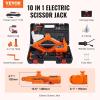 imageVEVOR Electric Car Jack 3 Tons 6600 lbs 12V Electric Scissor Jack Double Saddles with Remote Control Portable Car Jack for Sedan SUV Truck Tire Change Replacement