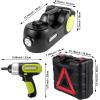 imageVEVOR Electric Car Jack 5 Ton Car Jack Hydraulic with Electric Impact Wrench LED Light Hydraulic Auto Repair Tool 135360 mm Lifting Range for SUV MPV Sedan Truck Repair5T with Wrench