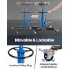 imageVEVOR Hydraulic Transmission Jack 2 Stage Ram 1322 lbs  06 Ton 346693 in High Lifting Height Transmission Jack with Foot Pedal Dual Telescopic Trans GarageShop Lift HoistsingleStage 1100lb