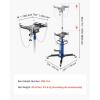 imageVEVOR Hydraulic Transmission Jack 2 Stage Ram 1322 lbs  06 Ton 346693 in High Lifting Height Transmission Jack with Foot Pedal Dual Telescopic Trans GarageShop Lift Hoist2Stage 1322 LBS