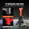 imageVEVOR Jack Stands 6 Ton 13000 lbs Capacity Car Jack Stands Double Locking 14223 inch Adjustable Height for Lifting SUV Pickup Truck Car and UTVATV Red 1 Pair3T 2Locking
