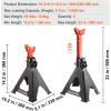 imageVEVOR Jack Stands 6 Ton 13000 lbs Capacity Car Jack Stands Double Locking 14223 inch Adjustable Height for Lifting SUV Pickup Truck Car and UTVATV Red 1 Pair6T 2Locking
