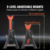 imageVEVOR Jack Stands 6 Ton 13000 lbs Capacity Car Jack Stands Double Locking 14223 inch Adjustable Height for Lifting SUV Pickup Truck Car and UTVATV Red 1 Pair3T 2Locking