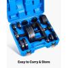 imageVEVOR Master Wheel Hub amp Bearing Remover amp Installer Kit Fits Most FrontWheel Drive Vehicles Front Wheel Bearing Removal Tool Wheel Bearing Installer Kit Easy Bearing Swaps with No Press Requiredmaster wheel bearing kit