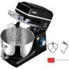 imageVEVOR Stand Mixer 5QT Dough Mixer 10P Speeds Tilthead Food Mixer Kitchen Mixer with Stainless Steel Bowl Dough Hook Wire Whip Beater Scraper Household Stand Mixer for Baking Mixing Black83 QTBlack