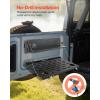 imageVEVOR Tailgate Table for 20072024 Jeep Wrangler JL 100 lbs Carbon Steel Foldable Molle Panel DoubleLayer Drop Down Table Rear Cargo Storage Rack Shelf Luggage Holder Carrier CampingFord Bronco20212025