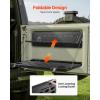 imageVEVOR Tailgate Table for 20072024 Jeep Wrangler JL 100 lbs Carbon Steel Foldable Molle Panel DoubleLayer Drop Down Table Rear Cargo Storage Rack Shelf Luggage Holder Carrier CampingFord Bronco20212025