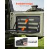 imageVEVOR Tailgate Table for 20072024 Jeep Wrangler JL 88 lbs Capacity Carbon Steel Foldable Molle Panel Drop Down Table Rear Door Cargo Storage Rack Shelf Luggage Holder Carrier CampingJeep JL20072024