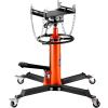 imageVEVOR Transmission Jack12Ton1100lbs Capacity Hydraulic Telescopic Transmission Jack 2Stage with Foot Pedal 360 Swivel Wheel GarageShop Lift Hoist Orange