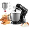 imageVEVOR Stand Mixer 5QT Dough Mixer 10P Speeds Tilthead Food Mixer Kitchen Mixer with Stainless Steel Bowl Dough Hook Wire Whip Beater Scraper Household Stand Mixer for Baking Mixing Black53QT  44QTBlack