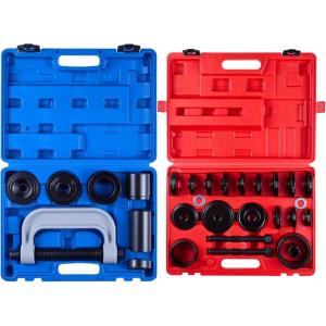 imageVEVOR 10pcs Ball Joint Press amp 24pcs Wheel Bearing Race and Seal Driver Set with 13 Bushings CFrame and Sleeves 2 in 1 Bearing Press Kit Heavy Duty Removal Installation SetBall Joint PressBearing Press