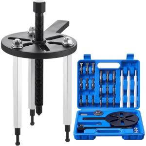 imageVEVOR 21in1 Bearing Puller Set 21 PCS 3Jaw Hook Puller for Internal External Bearings and Bearing Without Inner Shaft Multifunctional Bearing Removal Tool with Heavy Duty Portable Storage Case