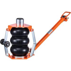 imageVEVOR Air Jack 3 Ton6600 lbs Triple Bag Air Jack Airbag Jack with Six Steel Pipes Lift up to 177 inch450 mm 35 s Fast Lifting Pneumatic Jack with Side Handles for Car Garage RepairAdjust Handle  Support Rod