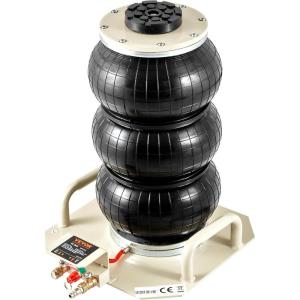 imageVEVOR Air Jack 3 Ton6600 lbs Triple Bag Air Jack Airbag Jack with Six Steel Pipes Lift up to 177 inch450 mm 35 s Fast Lifting Pneumatic Jack with Side Handles for Car Garage Repairshort Handle