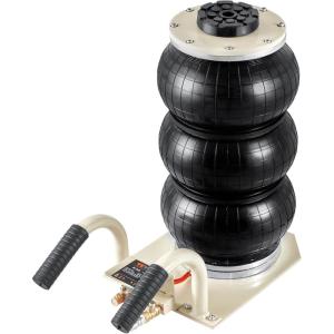 imageVEVOR Air Jack 3 Ton6600 lbs Triple Bag Air Jack with Heightened Column Lifting Up to 213 Inch amp Adjustable Handle with Thick Rubber Pad 16S Lifting Pneumatic Bag Jack Fits for Car SUV3Thigh 177inshort Handle