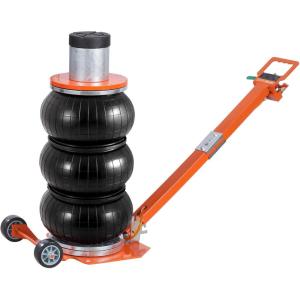 imageVEVOR Air Jack 3 Ton6600 lbs Triple Bag Air Jack with Heightened Column Lifting Up to 213 Inch amp Adjustable Handle with Thick Rubber Pad 16S Lifting Pneumatic Bag Jack Fits for Car SUV3Thigh 213inAdjustable Handle