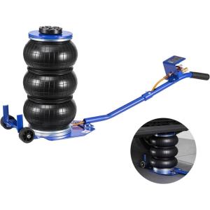 imageVEVOR Air Jack 3 Ton6613 lbs Triple Bag Air Jack Airbag with Six Steel Pipes Lift Up to 177 inch450 mm 16 s Fast Lifting Pneumatic with Short Handles for Car SUV Pickup Truck Repair GarageLong Handle