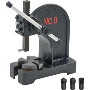 imageVEVOR Arbor Press 3 Ton Manual Arbor Press 122 Maximum Height Cast Iron Heavyduty Manual Desktop Arbor Press Precision Hand Press for Stamping Bending Stretching Forming05T