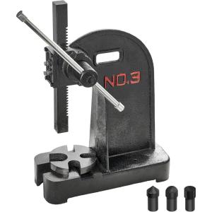 imageVEVOR Arbor Press 3 Ton Manual Arbor Press 122 Maximum Height Cast Iron Heavyduty Manual Desktop Arbor Press Precision Hand Press for Stamping Bending Stretching Forming3T