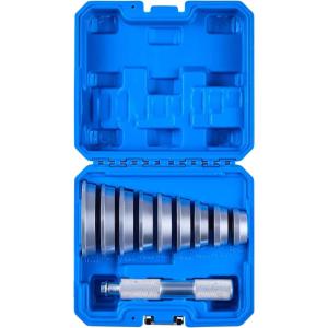 imageVEVOR Bearing Press Kit 52 Pcs Bearing Race and Seal Driver Set with 49 Bushings and Handle Shaft Bushing Driver Tool Set Heavy Duty Carbon Steel Removal Installation Tool Kit10pcs