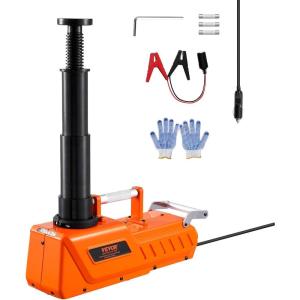imageVEVOR Electric Car Jack 5 Tons 11000 lbs Scissor Jack with Builtin Inflator 12V Tire Change Replacement with Impact Wrench amp LED Light Portable Jack kit for Sedan SUV Truck15T