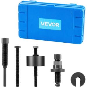 imageVEVOR Power Steering Pump Pulley PullerInstaller Tool Set Compatible with Ford GM V6 and VW Vehicles Pump Pulley Remover Installer Tools for Removing and Installing Power Steering Pump Pulleyspower steering pump pulley removal tool