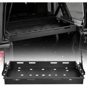 imageVEVOR Rear Trunk Cargo Rack with Net 20212026 Ford Bronco 4 Door Hardtops Exclude Bronco Sport 300 lbs Capacity Carbon Steel Basket Tray Interior Storage Luggage CarrierJeep JLU20182024