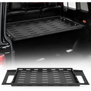 imageVEVOR Rear Trunk Cargo Rack with Net 20212026 Ford Bronco 4 Door Hardtops Exclude Bronco Sport 300 lbs Capacity Carbon Steel Basket Tray Interior Storage Luggage CarrierFord Bronco20212024