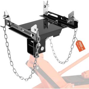 imageVEVOR Transmission Jack Adapter 1100 lbs Load Capacity Automotive Transmission Lift Adapter HeavyDuty Steel for Floor Jack with 115 in Detachable Saddle Shaft for Garage Repair ShopAdapter