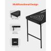 imageVEVOR 8 Foot Portable Pong Table Folding Tailgate Table Cup Holes Dry Erase Markers and Carrying Handles Adjustable Height Lightweight Table for Office Tailgate Party amp CampingHeightenBlack
