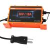 imageVEVOR 36 Volt Golf Cart Battery Charger 12 AMP Smart Battery Charger with DStyle Plug Compatible with LeadAcid AGMGelEFB MF NMC LiFePO4 Batteries for EZGO TXT IP67 Waterproof ETL Certified36v 18a for Crowfoot Plug