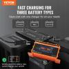imageVEVOR 36 Volt Golf Cart Battery Charger 12 AMP Smart Battery Charger with DStyle Plug Compatible with LeadAcid AGMGelEFB MF NMC LiFePO4 Batteries for EZGO TXT IP67 Waterproof ETL Certified36v 18a for Crowfoot Plug