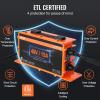 imageVEVOR 36 Volt Golf Cart Battery Charger 12 AMP Smart Battery Charger with DStyle Plug Compatible with LeadAcid AGMGelEFB MF NMC LiFePO4 Batteries for EZGO TXT IP67 Waterproof ETL Certified48V 15A For 3Pin Round Plug