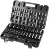 imageVEVOR 12 Drive Impact Socket Set 29Piece Deep Sockets Standard SAE 38 to 1 inch and Metric 10 to 24 mm Size 6 Point CRV Steel Extension Bars 3 5 1012 26PCS