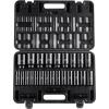imageVEVOR 12 Drive Impact Socket Set 29Piece Deep Sockets Standard SAE 38 to 1 inch and Metric 10 to 24 mm Size 6 Point CRV Steel Extension Bars 3 5 1012 26PCS