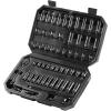 imageVEVOR 12 Drive Impact Socket Set 29Piece Deep Sockets Standard SAE 38 to 1 inch and Metric 10 to 24 mm Size 6 Point CRV Steel Extension Bars 3 5 1014 55PCS