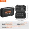 imageVEVOR 12 Drive Impact Socket Set 29Piece Deep Sockets Standard SAE 38 to 1 inch and Metric 10 to 24 mm Size 6 Point CRV Steel Extension Bars 3 5 1014 55PCS