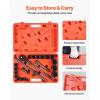 imageVEVOR 12 Drive Impact Socket Set 29Piece Deep Sockets Standard SAE 38 to 1 inch and Metric 10 to 24 mm Size 6 Point CRV Steel Extension Bars 3 5 1034 21PCS