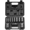 imageVEVOR 12 Drive Impact Socket Set 29Piece Deep Sockets Standard SAE 38 to 1 inch and Metric 10 to 24 mm Size 6 Point CRV Steel Extension Bars 3 5 1038 11PCS
