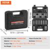 imageVEVOR 12 Drive Impact Socket Set 29Piece Deep Sockets Standard SAE 38 to 1 inch and Metric 10 to 24 mm Size 6 Point CRV Steel Extension Bars 3 5 1038 11PCS