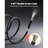 imageVEVOR 4Way Articulating Endoscope with Light True 1080P HD Industrial Borescope Inspection Camera with Articulated Probe Flexible Snake Scope Cam for Wall Automotive Engine Inspect49FT024inch Ultra Slim Probe