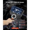 imageVEVOR 4Way Articulating Endoscope with Light True 1080P HD Industrial Borescope Inspection Camera with Articulated Probe Flexible Snake Scope Cam for Wall Automotive Engine Inspect49FT032inch Slim Probe