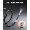 imageVEVOR 4Way Articulating Endoscope with Light True 1080P HD Industrial Borescope Inspection Camera with Articulated Probe Flexible Snake Scope Cam for Wall Automotive Engine Inspect49FT032inch Slim Probe