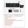 imageVEVOR CPU Liquid Cooler AIO CPU Water Cooler  360mm PWM Fans amp Pump Freestyle Images GIFS MP4  or Speed in 21 LCD Display Fits Intel 115X1366201117001200 AMD AM4AM5360 mm PWM Fans
