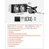 imageVEVOR CPU Liquid Cooler AIO CPU Water Cooler  360mm PWM Fans amp Pump Freestyle Images GIFS MP4  or Speed in 21 LCD Display Fits Intel 115X1366201117001200 AMD AM4AM5240 mm PWM Fans  ARGB Light