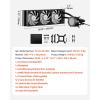imageVEVOR CPU Liquid Cooler AIO CPU Water Cooler  360mm PWM Fans amp Pump Freestyle Images GIFS MP4  or Speed in 21 LCD Display Fits Intel 115X1366201117001200 AMD AM4AM5360 mm PWM Fans  ARGB Light